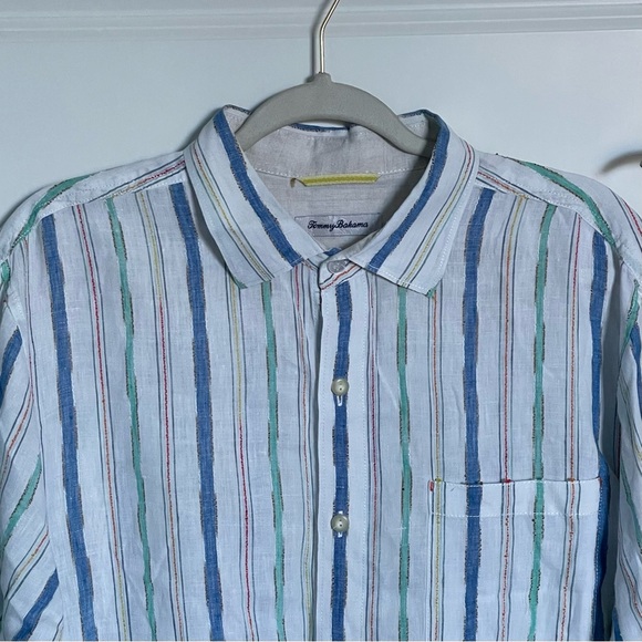 Tommy Bahama Multicolored Linen Blend Button Down Shirt - 29941 - Picture 3 of 16